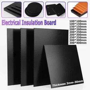 Schwarz Bakelit Phenolharz Platten Isolierung Elektrische Platte Stärke 3mm-30mm - Picture 1 of 9