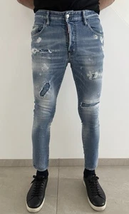 Dsquared2 Skater Jean Herren Gr. 48 (46) Blau Slim Cropped, Ripped Printed 543€ - Bild 1 von 15