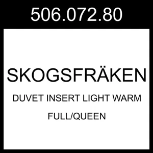 IKEA SKOGSFRAKEN SKOGSFRÄKEN Bettdeckeneinsatz hell warm Full/Queen 506.072.80 - Bild 1 von 1