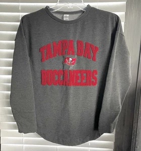 Tampa Bay Buccaneers Sleepshirt - Unisex M - Gray Fleece - NFL - Relaxed Fit - Picture 1 of 6