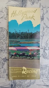 1968 Hollywood Park Racetrack Inglewood CA Horse Racing Schedule Brochure - Picture 1 of 3