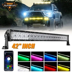 AUXBEAM 42" Barra de Luz LED RGB 5D Punto Inundación Combo Trabajo UTE Camión SUV 4X4 Todoterreno - Imagen 1 de 11