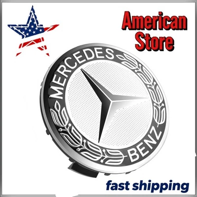 4pcs For Mercedes Benz Most models Wheel Center Caps Emblem Rim Hub Cover Badge Foto 1 de 4