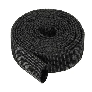 0.7" Dia 6.5FT Nylon Protective Hose Sleeve, Cable Cover Protection, Black - Imagen 1 de 4