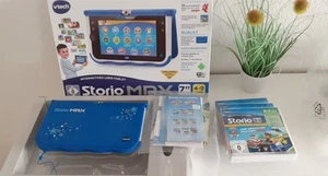 VTech Storio MAX 7"blau Kindertablet Lerntablet +3×Spiele 4-9Jahre Top Zustand - Bild 1 von 8