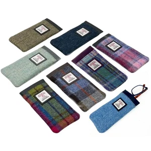 Maccessori Glasses Case – Genuine Harris Tweed Wool Sleeve Gift for Men Women - Picture 1 of 44