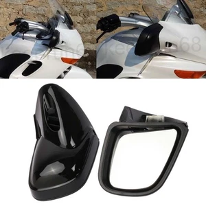 Motorcycle Rearview Side Mirrors Gloss Black For BMW K1200 K1200LT K1200M 99-08 - Picture 1 of 12