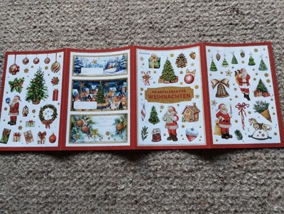 1 Sticker-Heft mit 66 Weihnachts-Glitzer-Stickern - Bild 1 von 3