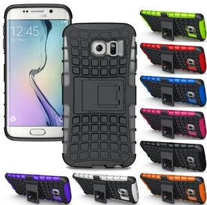 GRENADE GRIP RUGGED TPU SKIN HARD CASE COVER STAND FOR SAMSUNG GALAXY S6 EDGE - Picture 1 of 38