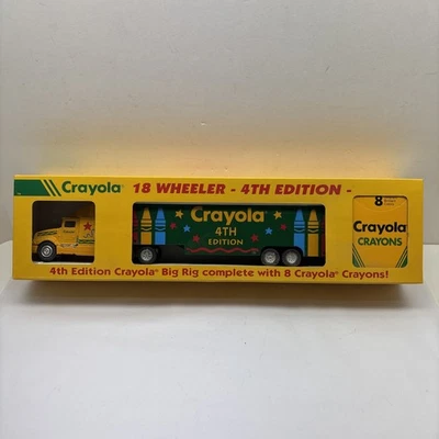 VINTAGE 1995 CRAYOLA 18 WHEELER 4TH EDITION DIE CAST CRAYONS NIB - Image 1 of 2
