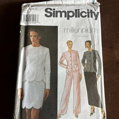 Simplicity Pattern 8519 Misses Fitted Jacket,pants,skirt Sz 12-14-16 - Image 1 of 3