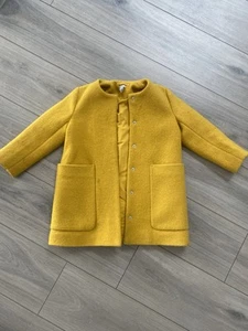 COS Girls Mustard Wool Coat, Size 4-6y - Picture 1 of 2
