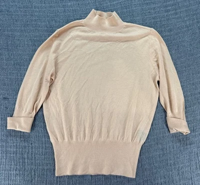 Suéter feminino Pamela Dennis seda cashmere tamanho P comprador particular grupo pêssego - Imagem 1 de 4