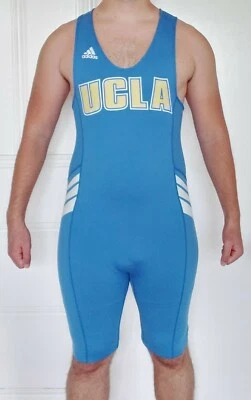 UCLA Team issue track and field singlet bodyskin suit speedsuit spandex adidas - Image 1 of 3