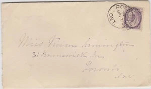 Canada 2c QVic lila, Fordwich, Ont. nach Toronto c.d.s.1899 - Bild 1 von 2