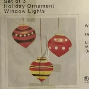 Pottery Barn Rare Vintage Large Set of Window Ornament Lights - Bild 1 von 6