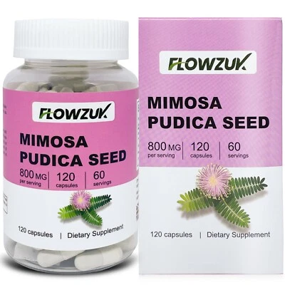 FLOWZUK Mimosa Pudica Samenkapseln Parasitenreinigung Unterstützung Darmgesundheit natürliche Entgiftung