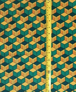 DEMON SLAYER SABITO'S HAORI PATTERN ANIME FABRIC (HALF-YARD OR 1-YARD) - Picture 1 of 4