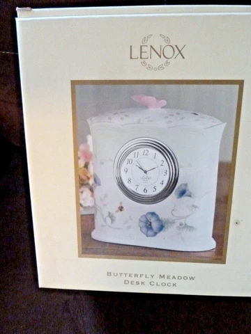 Lenox Butterfly Meadow Desk Clock #791714 Cover