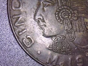 México Error Coin 50 Centavos 1977 Key Date Dramatic Double Die KM# 451 - Picture 1 of 7
