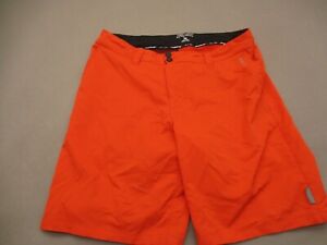 FOX RANGER Size 36 Mens Orange Pocket Inner Pad Elastic Waist Biking Shorts 213