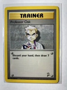 Pokemon Professor Oak 116/130 Uncommon Trainer Base Set 2 Mint - Picture 1 of 2