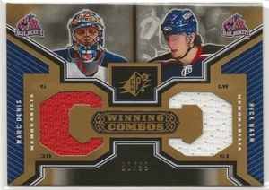 2005-06 SPx Winning Combos Gold #WCDN Marc Denis Rick Nash 80/99 Blue Jackets - Picture 1 of 2