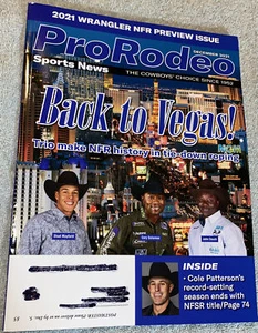 ProRodeo Magazine December 2021 Back To Vegas!! Trio Make NFR History - Foto 1 di 4
