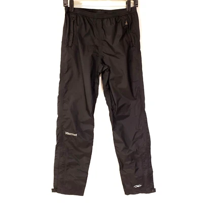 Marmot Precip pants - kid's size XL Extra Large (unisex) rain pant Black EUC - Image 1 of 4