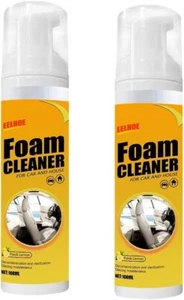 2Pcs Multipurpose Foam Cleaner - Lemon Scent, Car & Home All-Purpose Spray - Picture 1 of 8