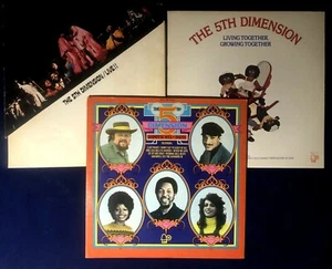 The Fifth Dimension LP Collection ~ Greatest Hits.. + Living Together... + Live - Imagen 1 de 12