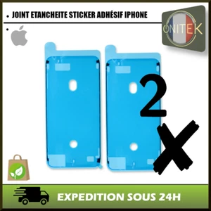 ✅2 JOINT ETANCHEITE STICKER ADHÉSIF IPHONE 6/6S/7/8/+/PLUS X/XS/XR/11/12/MAX/PRO - Photo 1 sur 1