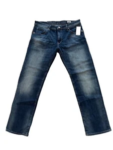 Mavi Zach Pants Men 36 Jeans Denim Straight Leg Dark Blue Deep Vintage 36x32 - Picture 1 of 4