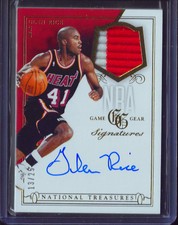 2013-14 National Treasures Glen Rice Game Gear Signatures Auto #/25