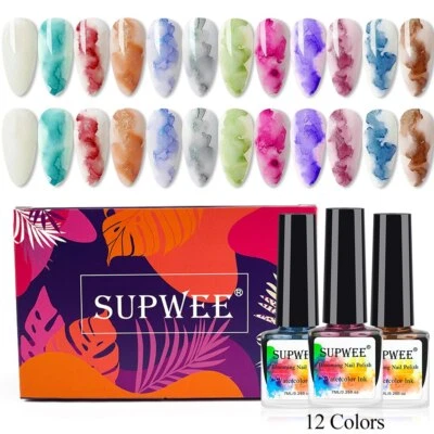 12 piezas de esmalte de uñas reflectante de neón esmalte de uñas en gel para dibujar uñas barniz de gel Foto 1 de 4