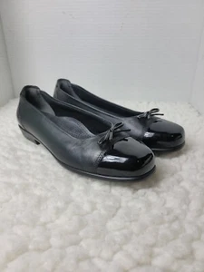 SAS Tripad Comfort Women's Size 8 Black Ballet Flats Cap Toe Patent Leather - Picture 1 of 9