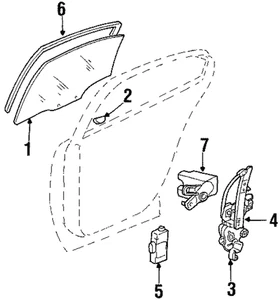 Genuine GM Window Regulator 25750517 - Picture 1 of 3
