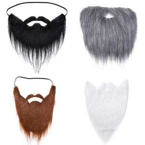 Fake Beards Costume Beard Old Man Mustaches Costume Halloween Funny Beards - Picture 1 of 12