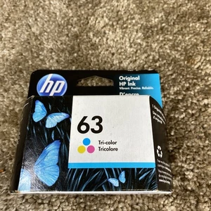 Cartucho de tinta original tricolor HP 63 - FECHA DE CADUCIDAD marzo 2022 - Imagen 1 de 6