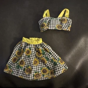 Barbie Sunflower Skirt And Crop Top - Picture 1 of 3