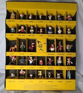 1960s Marx Disneykins Complete Set 34 Original Yellow Gift Box~Disneyana - Picture 1 of 19
