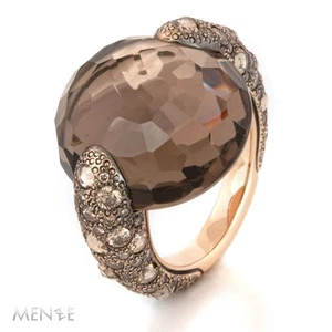 Pomellato Ring Catene Tango 750/- Roségold Rauchquarzt + Diamanten RW 54 (22896) - Bild 1 von 15