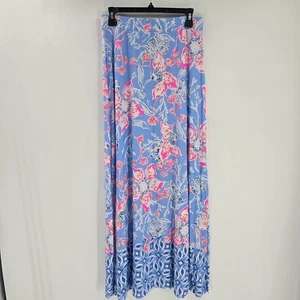 Maxi gonna Lilly Pulitzer Adea blu cielo multi rapsodia delle Bahamas taglia media  - Foto 1 di 4