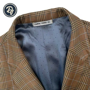 Blazer De Lana Glen Plaid Marrón Claro 50 S Charlie Chang & Co X Reda - Imagen 1 de 14