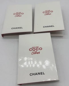Chanel Rouge Coco Gloss Lip Gloss Lot 3—2 Pc  119 Bourgeoisie & 1 Pc 752 Orange - Picture 1 of 3