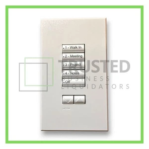 Lutron QSWS2-5BRLN-WH-NST 5 Tasten seeTouch QS Tastatur Wandsteuerung NOS - Bild 1 von 17