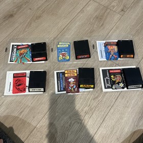 Intellivision Game Lot Of 6 Rare Kool Aid Man Masters Of The Universe Burgertime