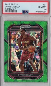 Evan Mobley Green Ice Prizm SP PSA 10 Graded Panini Prizm 22-23 NBA Cavaliers - Picture 1 of 2