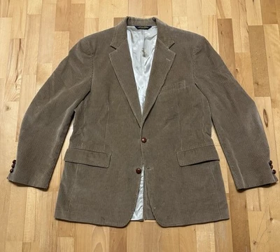 Blazer Abrigo Deportivo Brooks Brothers Pana Tostado Forrado Chaqueta Hombre’s Talla 41 R Foto 1 de 4