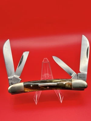 CUCHILLO DE CONGRESO PITBULL MARCA BULLDOG ROMANO BRONCE SOLINGEN ALEMANIA 2004 DE COLECCIÓN Foto 1 de 3